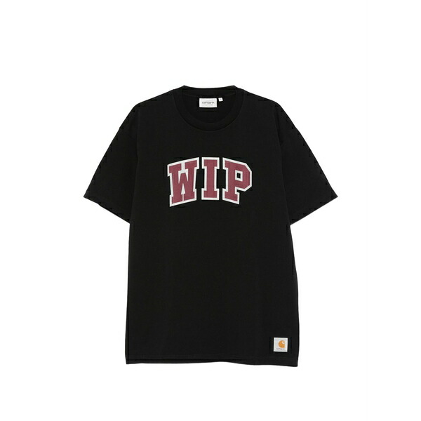 鉄道車両ハート型 メンズ ティーシャツ トップス S/s wip iii logo graphic t-shirt Black
