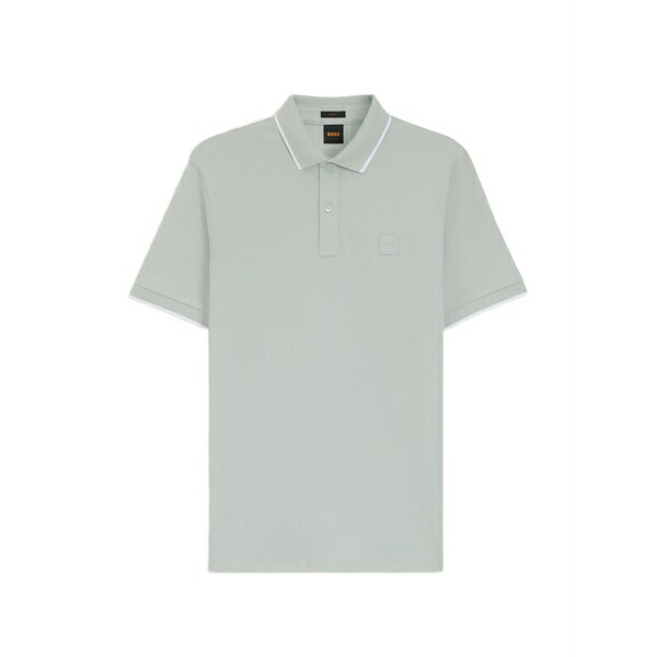 主任者 メンズ スポーツシャツ トップス Cotton polo shirt Grey