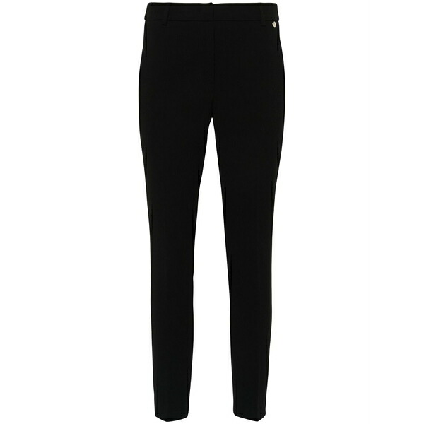 リュージョー レディース 心地好いズボン下 ボトムス Crepe cigarette trousers Black