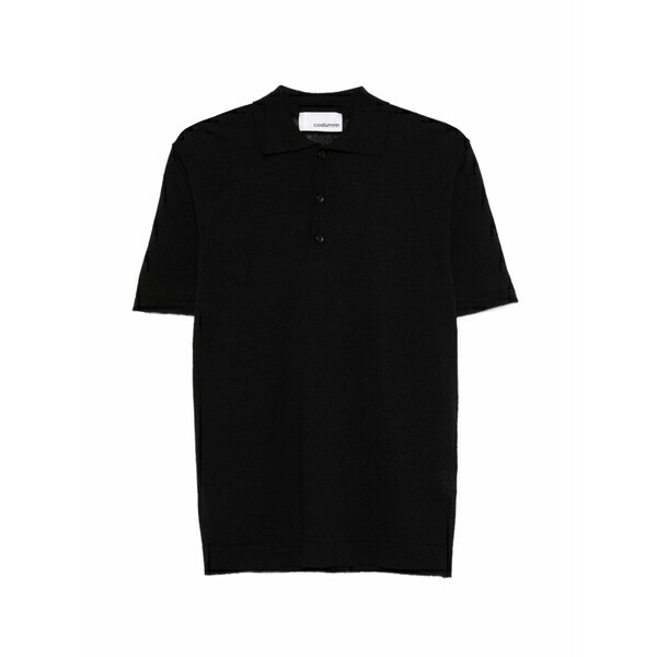 お召しものメイン メンズ スポーツシャツ トップス Short-sleeve polo shirt Black
