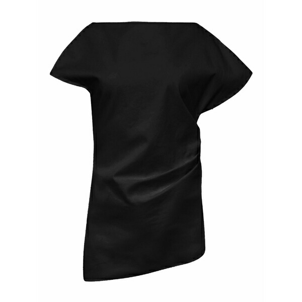 J.W.アンダーソン レディース ティーシャツ トップス Draped asymmetric blouse Black