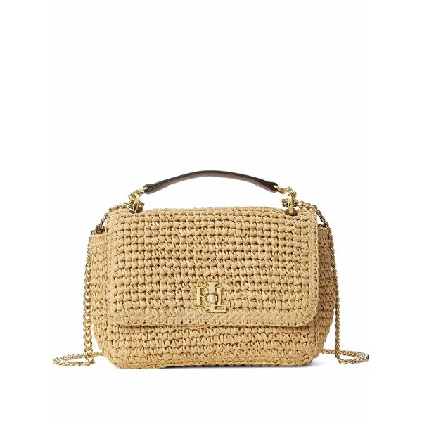 ラルフローレン レディース トートバッグ 御徒面子 Medium sophee woven straw tote bag Neutrals