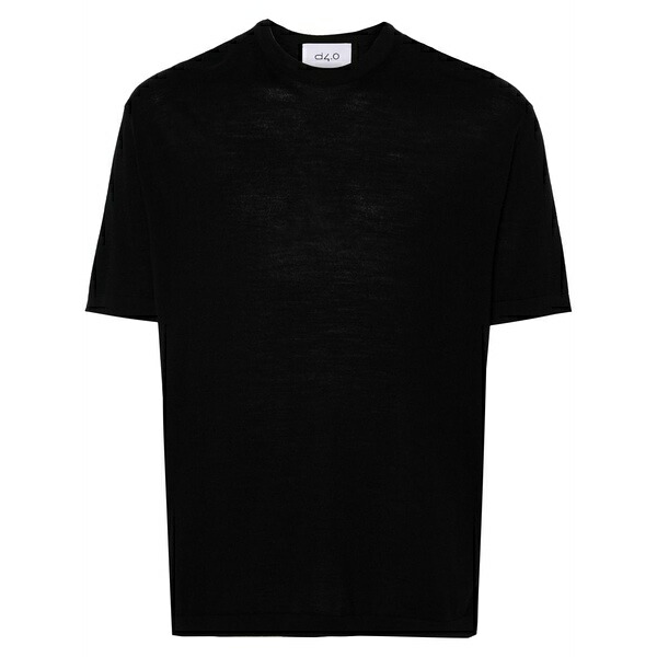ディーフォーポイントゼロ メンズ 編み物\u0026スウェーター アウター Wool sweater Black