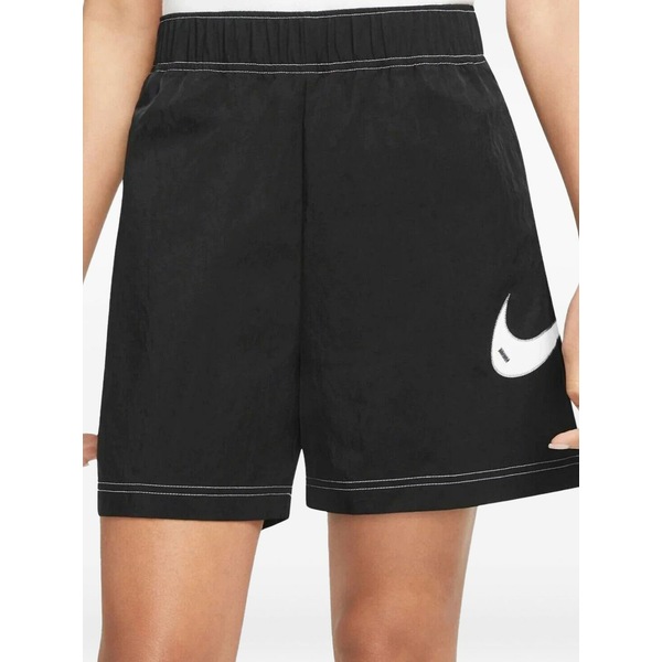 ナイキ レディース 心地よいズボン下 ボトムス Swoosh high-waisted loose shorts Black