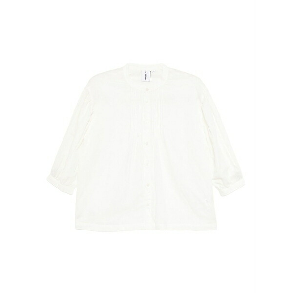 黒茶 レディース プルオーバー トップス Long-sleeved shirt White