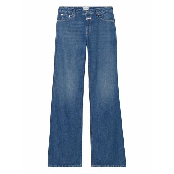 クローズド レディース ジーンズズボン下 ボトムス Gillan button-fly wide-leg jeans Blue