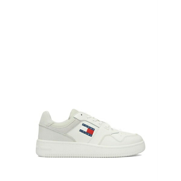 トミー ヒルフィガー レディース スニーカー シューズ Logo-patch sneakers White