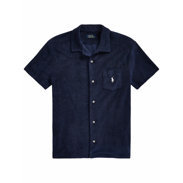 ラルフローレン メンズ ティーシャツ トップス Polo pony-embroidered shirt Blue