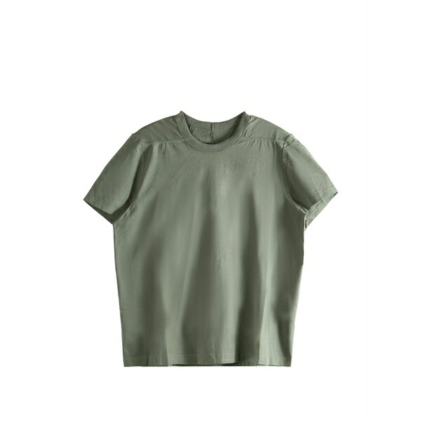 リックオウエンス メンズ ティーシャツ トップス Shoulder-panelled t-shirt Grey