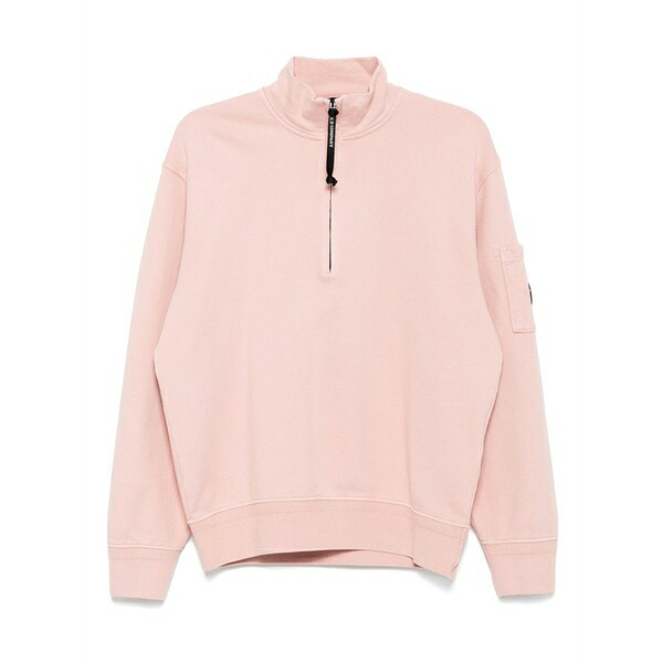 シーピーカンパニー メンズ パーカー・スウェットシャツ アウター Cotton sweatshirt Pink