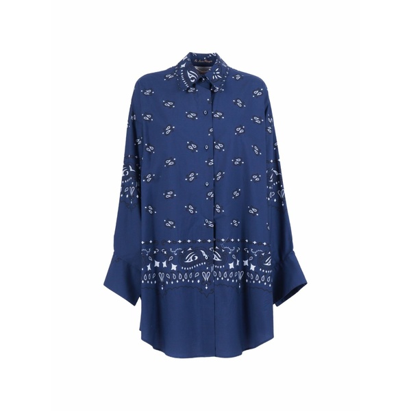 サルテペッテゴーレ レディース プルオーバー トップス Paisley-print shirt Blue