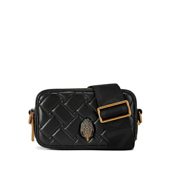 カートジェイガーロンドン レディース ショルダーバッグ 御徒面子 Quilted applique cross body bag Black