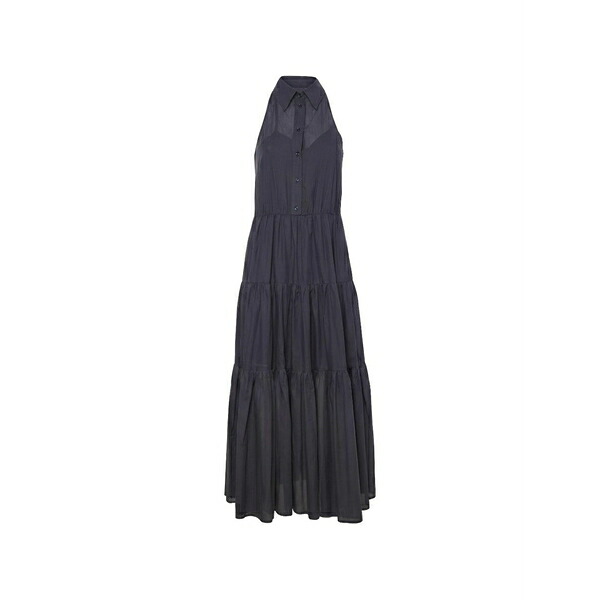 ペニー黒いこと レディース 衣裳 トップス Sleeveless ruffled maxi dress Blue