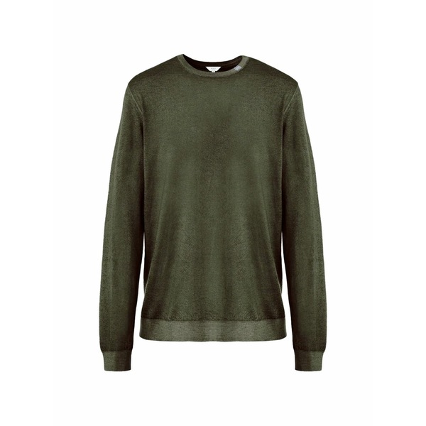 マロ メンズ パーカー・スウェットシャツ アウター Crew-neck long-sleeve sweater Green