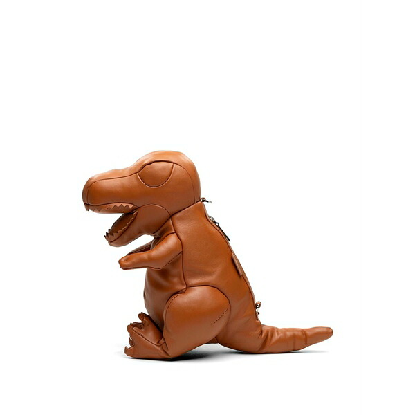 ミハラヤスヒロ メンズ ショルダーバッグ 御徒面子 Dolls t-rex shoulder bag Brown