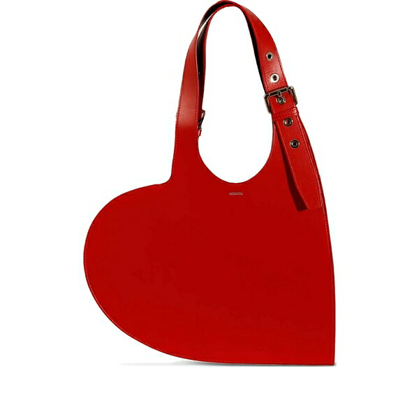 コペルニ レディース トートバッグ 御徒面子 Mini heart tote bag Red