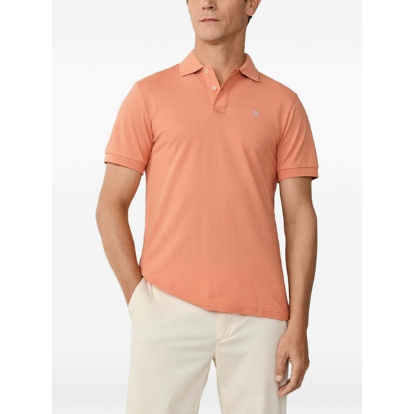 ハケット メンズ スポーツシャツ トップス Logo-embroidered polo shirt Orange