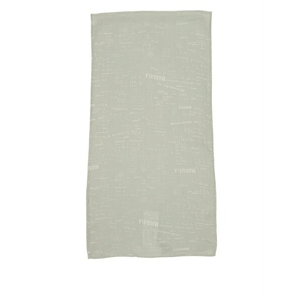 マルタンマルジェラ レディース えり巻き・袈裟・えり巻き 付属物 Logo-pattern scarf  Grey