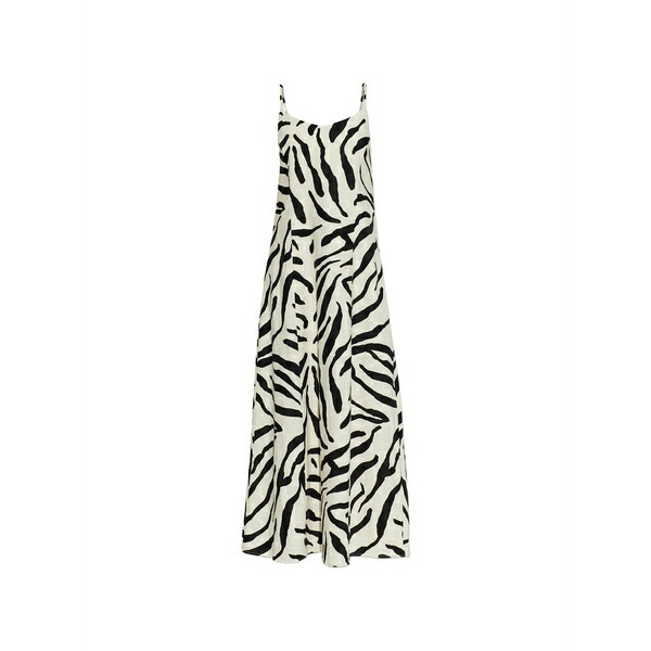 ゲタス レディース 衣裳 トップス Zeona animal-print tie-back MIDI dress White