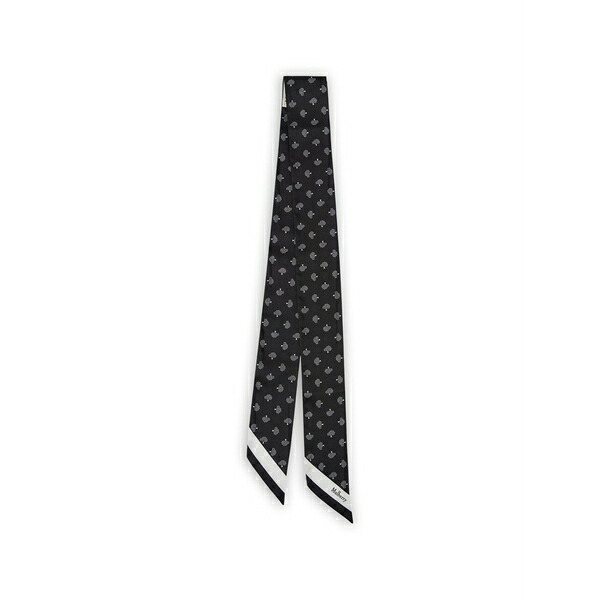 マル木ノ実 メンズ えり巻き・袈裟・えり巻き 付属物 Mulberry tree skinny scarf Black