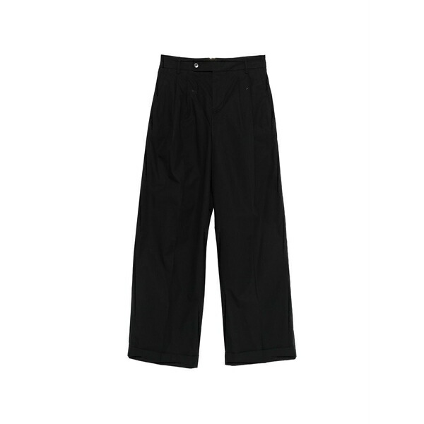 ブリ後押し 1949 レディース 心地好いズボン下 ボトムス Cuffed trousers Black