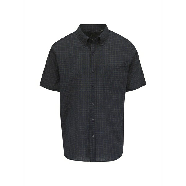 ヴィンス メンズ プルオーバー トップス Cortland plaid short-sleeve shirt Black