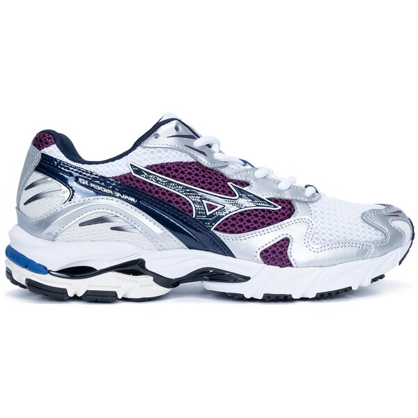 Mizuno ミズノ メンズ スニーカー  【Mizuno Wave Rider 10 White Dark Purple】  大いさ US_5(23.0糎) White/Dark Purple メンズ靴-スニーカー-靴