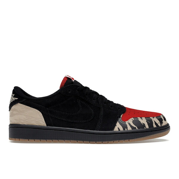 Jordan ジョーダン メンズ スニーカー  【Jordan 1 Retro Low OG SP SoleFly】  大いさ US_M_13 Black/Sport Red/Beige メンズ靴-スニーカー