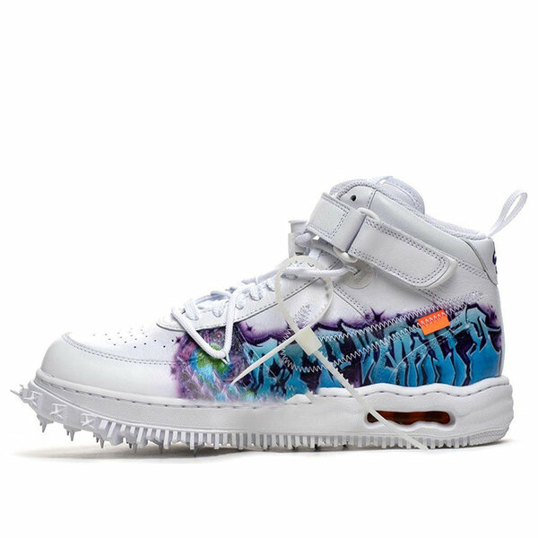 Nike ナイキ メンズ スニーカー 【Nike x Off-White Air Force 1 Mid 'Graffiti' DR0500-100】 サイズ US_6.5(24.5cm)｜asty