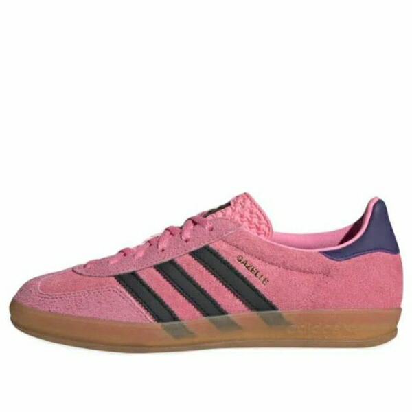 adidas アディダス レディース スニーカー Bliss Pink/Core Black/Collegiate Purple 【(WMNS) adidas Gazelle Indoor Shoes \u0027Bliss Pink Core Black\u0027 IE7002】  大きさ US_7(24.0糎)