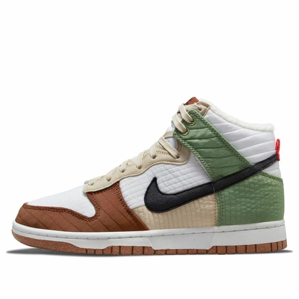 Nike ナイキ レディース スニーカー Summit White/Black/Oil Green/Rattan 【(WMNS) Nike Dunk High LX Next Nature \u0027Toasty\u0027 DN9909-100】  大きさ US_9(26.0糎)