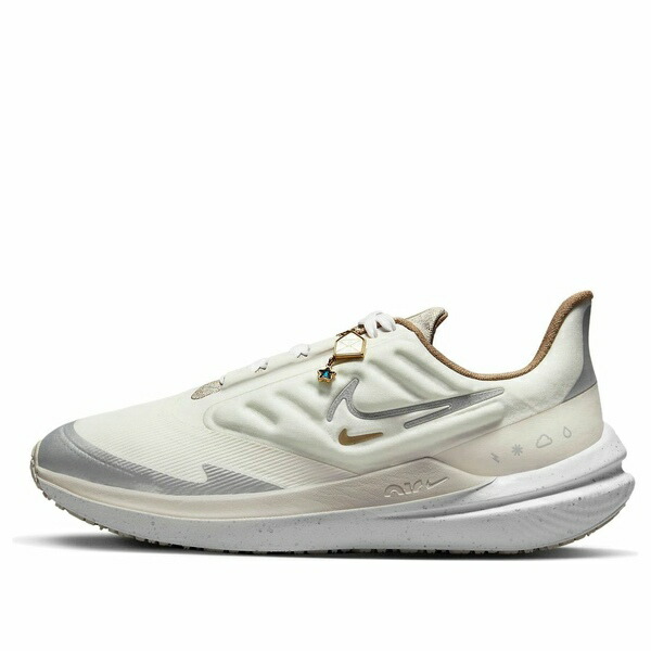 Nike ナイキ レディース スニーカー Sail/Metallic Silver/White/Orewood 【(WMNS) Nike Air Zoom Winflo 9 Shield 'Bling' FB1863-101】 サイズ US_6.5(23.5cm)|asty