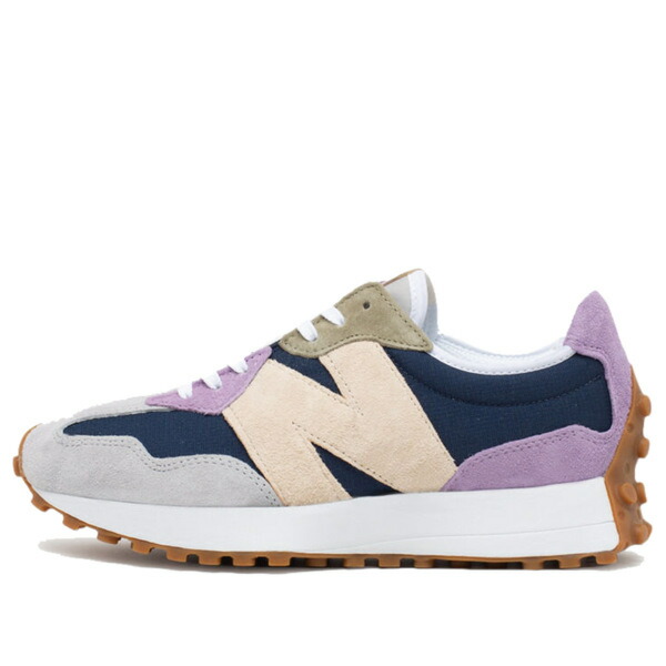 New Balance ニュー平衡にする レディース スニーカー Dark Blue/Purple/Grey/Creamwhite/Dark Green 【(WMNS) New Balance 327 \u0027Natural Indigo Raw Amethyst\u0027 WS327PAA】  大きさ US_5.5(22.5糎)