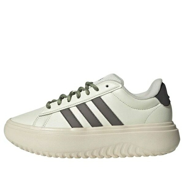 adidas アディダス レディース スニーカー Ivory/Black 【(WMNS) adidas Grand Court Platform \u0027Ivory Black\u0027 IH2427】  大きさ US_6(23.0糎)