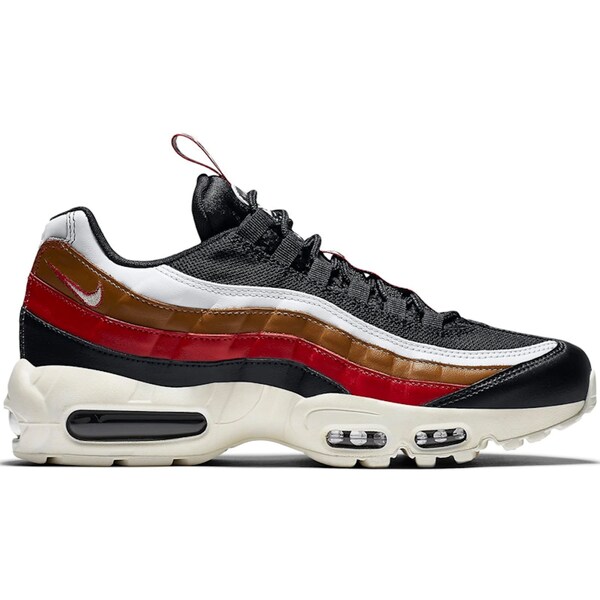 Nike ナイキ メンズ スニーカー  【Nike Air Max 95 Pull Tab Black Brown】  大きさ US_7.5(25.5珊) Black/Sail-Ale Brown-Gym Red