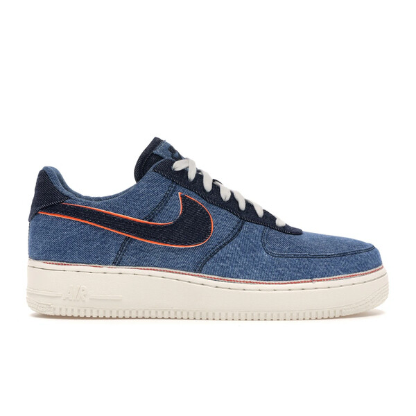 Nike ナイキ メンズ スニーカー  【Nike Air Force 1 Low 3x1 Denim Stonewash】  大いさ US_6.5(24.5糎) Stonewash Blue/Dark Obsidian-Summit White