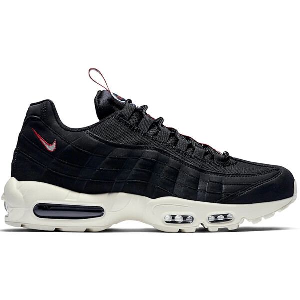 Nike ナイキ メンズ スニーカー  【Nike Air Max 95 Pull Tab Black】  大いさ US_10.5(28.5糎) Black/Sail-Gym Red