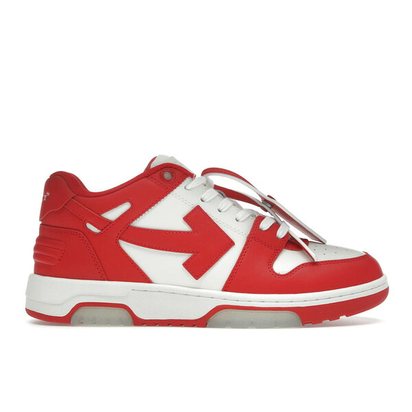 OFF-WHITE オフホワイト メンズ スニーカー 【OFF-WHITE Out Of Office OOO Low Tops Red White】 サイズ US_M_13 Red/White｜asty