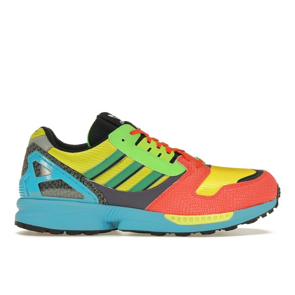 adidas アディダス メンズ スニーカー  【adidas ZX 8000 atmos Mash Up】  大きさ US_10.5(28.5珊) Red/Yellow/Green-Blue