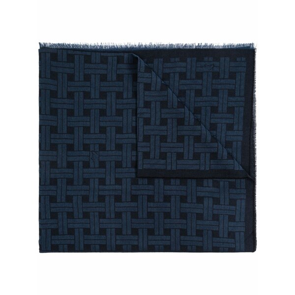 ケンゾー レディース えり巻き・袈裟・えり巻き 付属物 Logo-jacquard scarf Blue