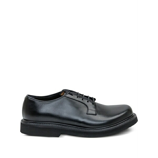 プレミアータ メンズ 御召しものシューズ シューズ Brook leather derby shoes Black
