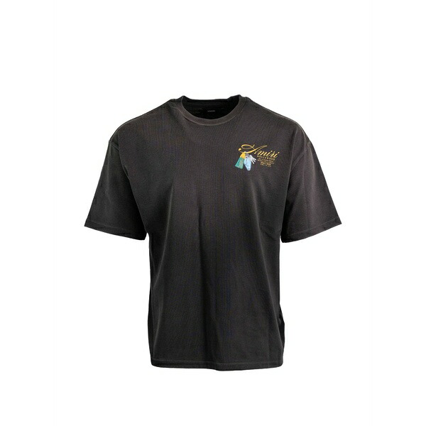 アミリ メンズ Tシャツ トップス Graphic-print t-shirt Grey｜asty 93,940円