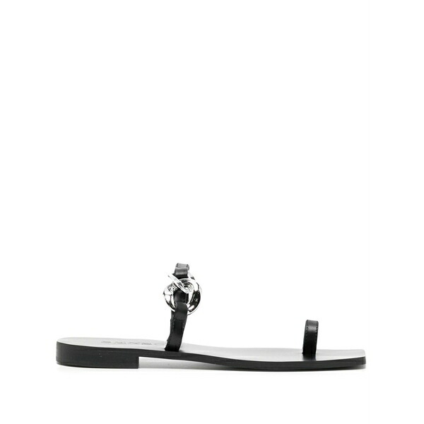 センソー レディース サンダル シューズ Ganne buckle-detail leather sandals Black|asty