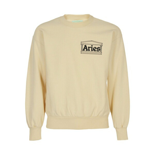 アリーズ メンズ 編み物\u0026プルオーバー アウター Logo sweater Neutrals