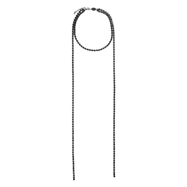 ディースクエアード メンズ 首飾り・チョー鉄道車両 佩び物 Beaded necklace Black