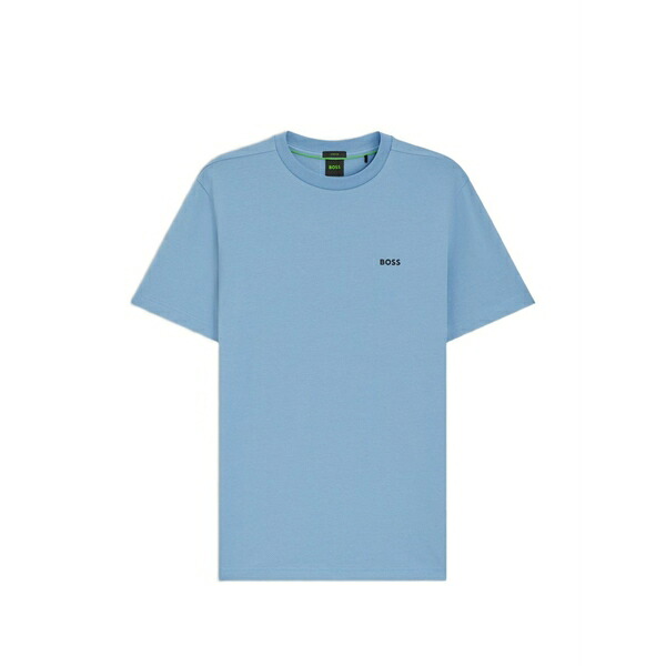 ボス メンズ Tシャツ トップス Logo-detail t-shirt Blue｜asty 14,336円