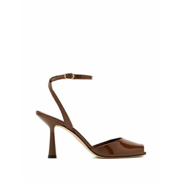 スチュアート ワイツマン レディース パンプス シューズ Ankle-strap peep-toe pumps Brown