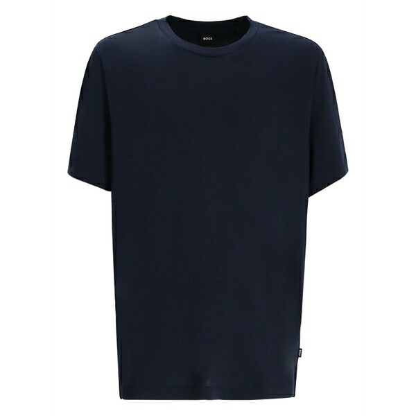 ボス メンズ Tシャツ トップス Logo-detail t-shirt Black