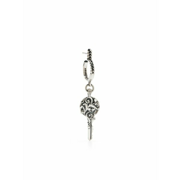 エマニュエレ ビコッキ メンズ ピアス・イヤリング 付属物 Arabesque-key single earring Silver