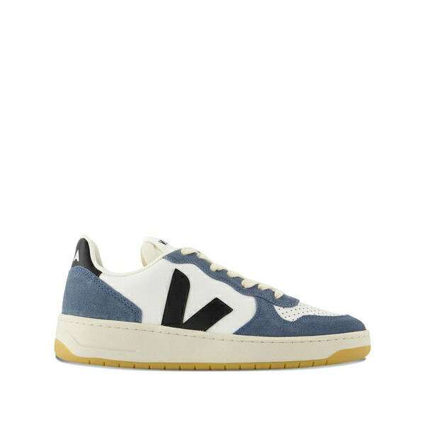 ヴェジャ レディース スニーカー シューズ V-10 logo-detail leather sneakers White｜asty